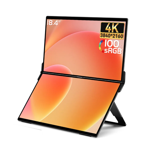 [X8 MAX] PANTALLA DOBLE, EHOMEWEI, SERIE X8 MAX, TOUCH, TAMAÑO 18.5, 4K, COLOR GRIS OSCURO.