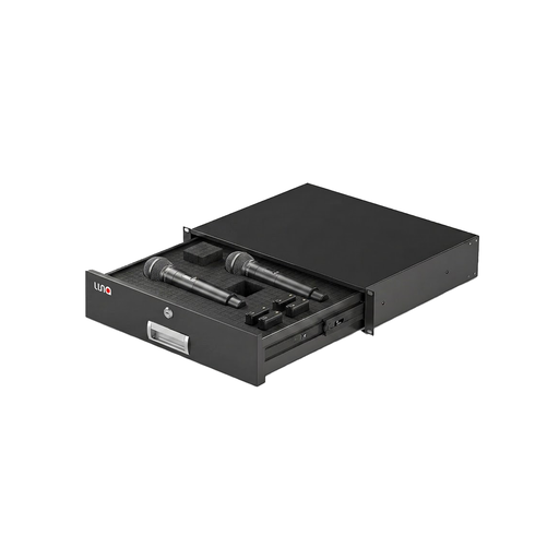 [LU-D12] ESTUCHE DE METAL, TIPO GAVETA, (CASE) LUNA, PARA RACK, 2U, INCLUYE ESPUMA DE EVA, MULTI-PROPOSITO, LLAVE DE SEGURIDAD INCLUIDA, COLOR NEGRO.