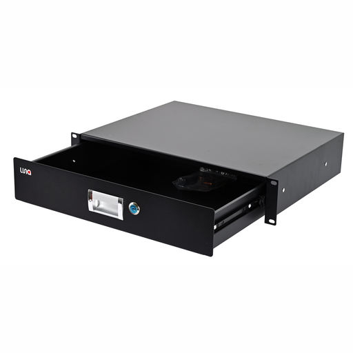 [LU-D31] ESTUCHE, TIPO GAVETA, (CASE) LUNA, PARA RACK, 3U, MULTI-PROPOSITO, LLAVE DE SEGURIDAD INCLUIDA, COLOR NEGRO.