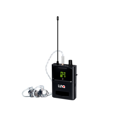 [LU-50BPMI] BODYPACK, RECEPTOR LUNA, UHF, PARA SISTEMA DE MONITOREO, INCLUYE IN-EARS, RANGO DE FRECUENCIA: 581-615 Mhz, 100 CANALES, 100 METROS DE ALCANCE MAXIMO, COMPATIBLE CON SISTEMA LU-50MI