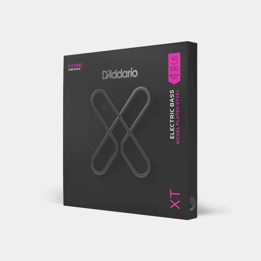 [XTB45130] SET DE CUERDAS D´ADDARIO, SERIE XT, PARA BAJO 5 CUERDAS, METAL, CALIBRE 45/130
