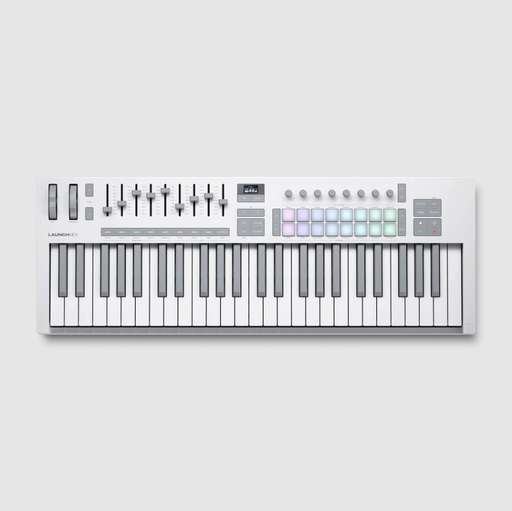 [49 WHT MK4] CONTROLADOR MIDI LAUNCHKEY, NOVATION, 49 TECLAS, COLOR BLANCO, PARA MAC/PC/OIS