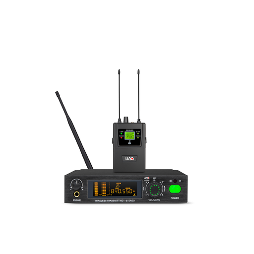 [LU-54MI] SISTEMA DE MONITOREO LUNA, UHF, INALAMBRICO, ESTEREO, INCLUYE AURICULARES Y RECEPTOR, 100 CANALES INTERCAMBIABLES, 100 METROS DE ALCANCE MAXIMO.
